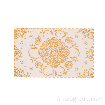 Nouveaux sets de table en dentelle rectangulaire avec motif de conception